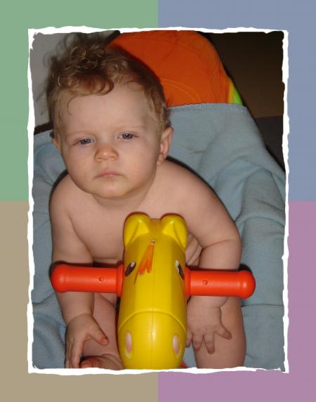 Brian pret pour le bain