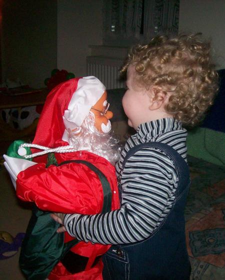 Une petite danse avec le p�re Noel